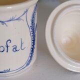 Personalized medicinal herb pot in hand-painted ceramic