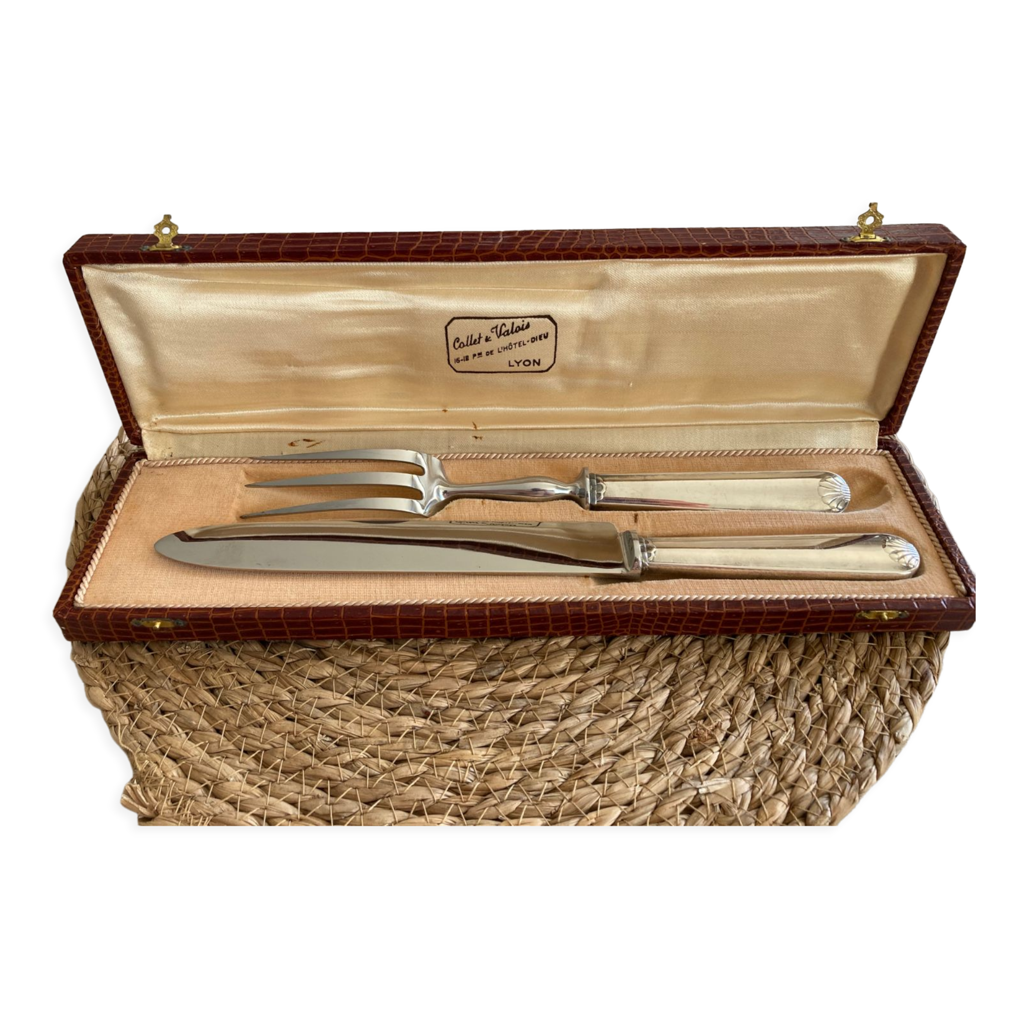 Silver and stainless cutlery service Collet & Valois