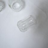 Série de 3 verres à liqueur vintage cristal d'Arques