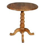 Small Walnut Pedestal Table, Louis Philippe Period – 2nd Part 19th
