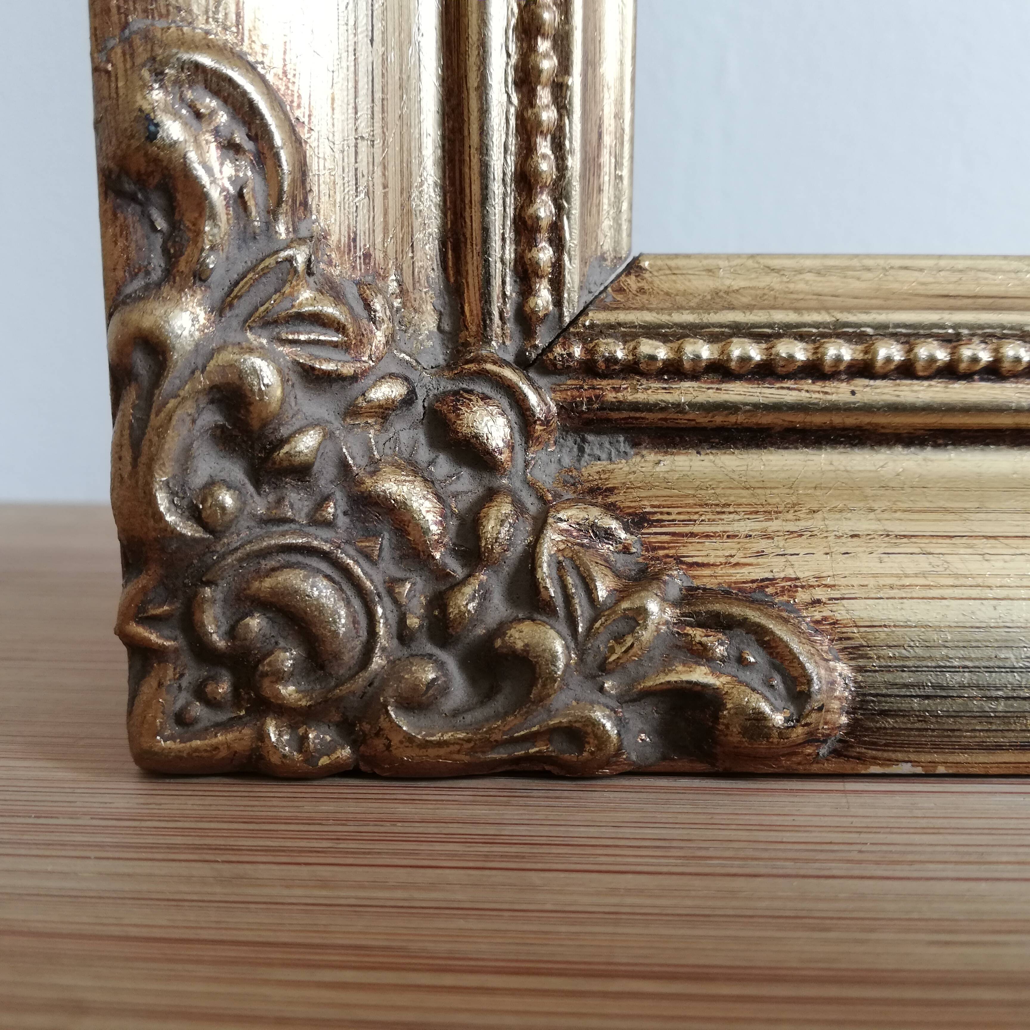Golden wood frame
