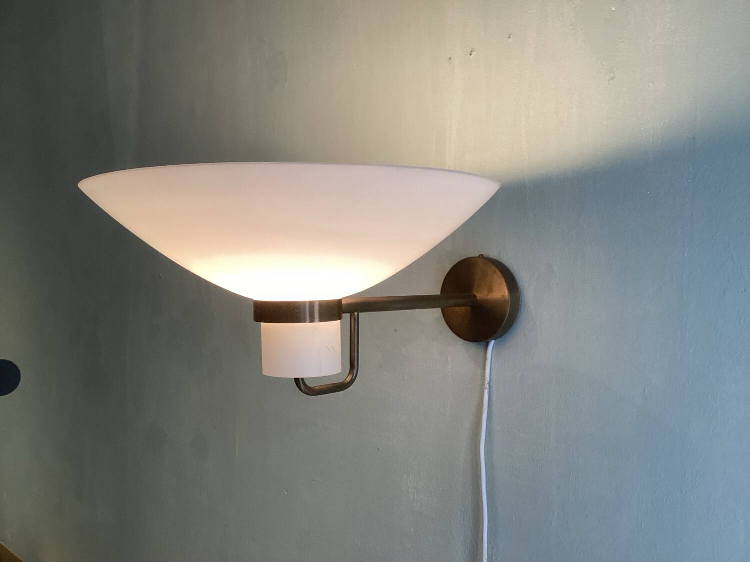 Scandinavian wall light lamp by lyfa , 1960