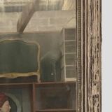 Louis Philippe mirror in wood and patinated stucco 19th century