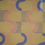 Gouache on paper original unique modernist work by Jean Boris Lacroix 1940s