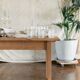 Wooden table "Rose"