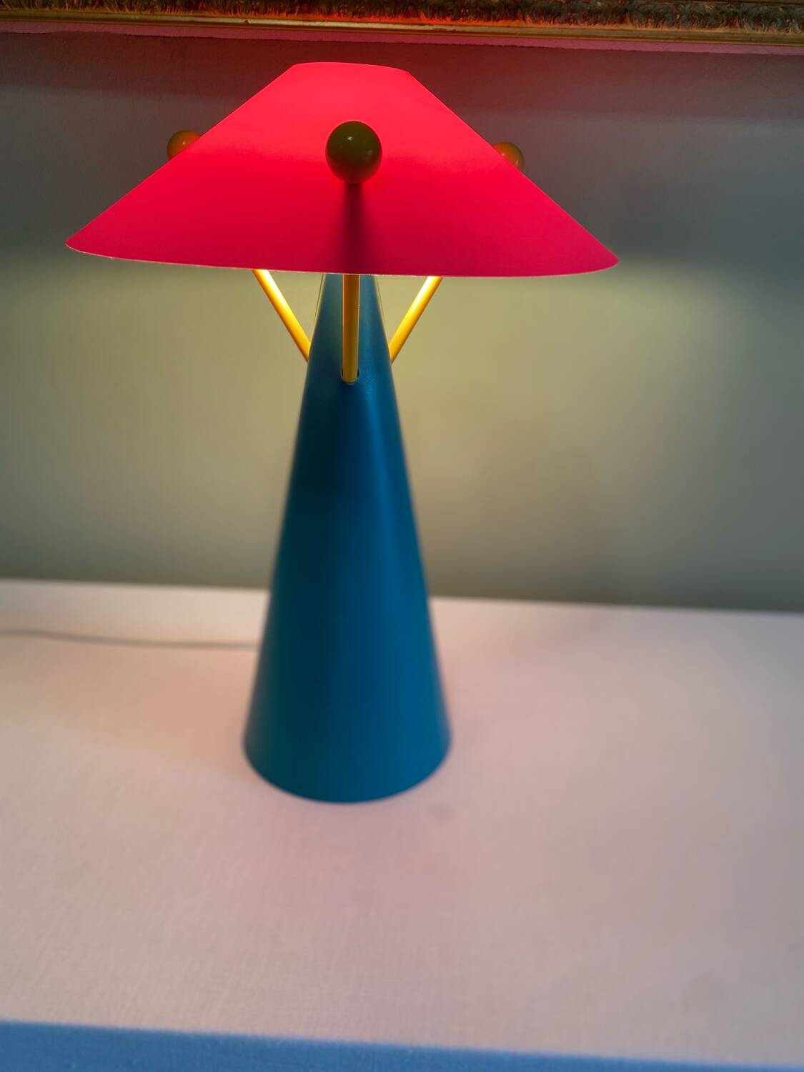 Colorful vintage lamp