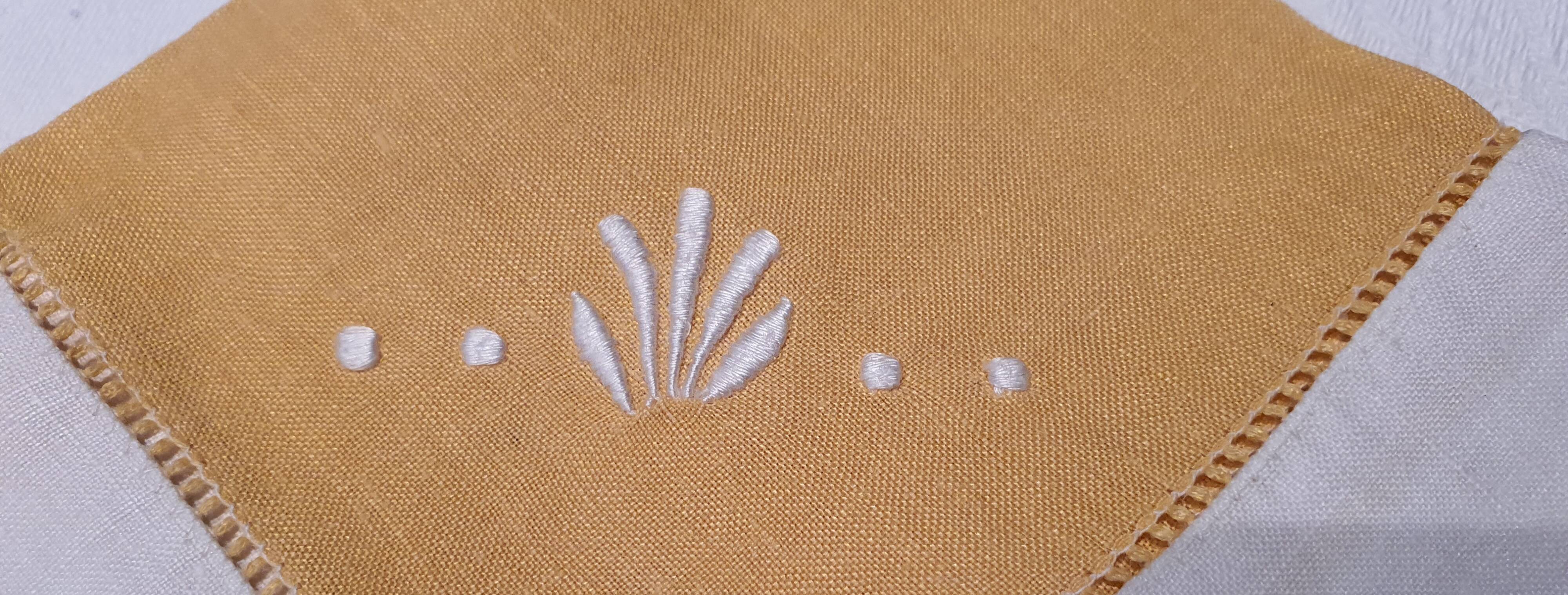 8 embroidered tea towels