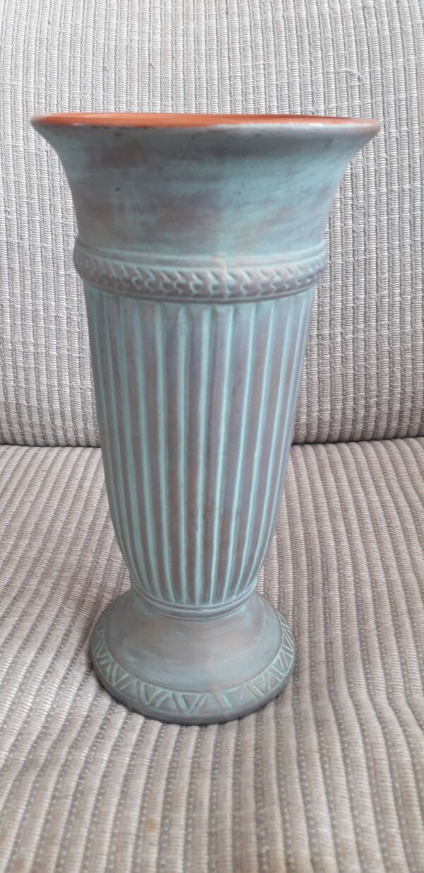 Vase vintage en céramique au décor original