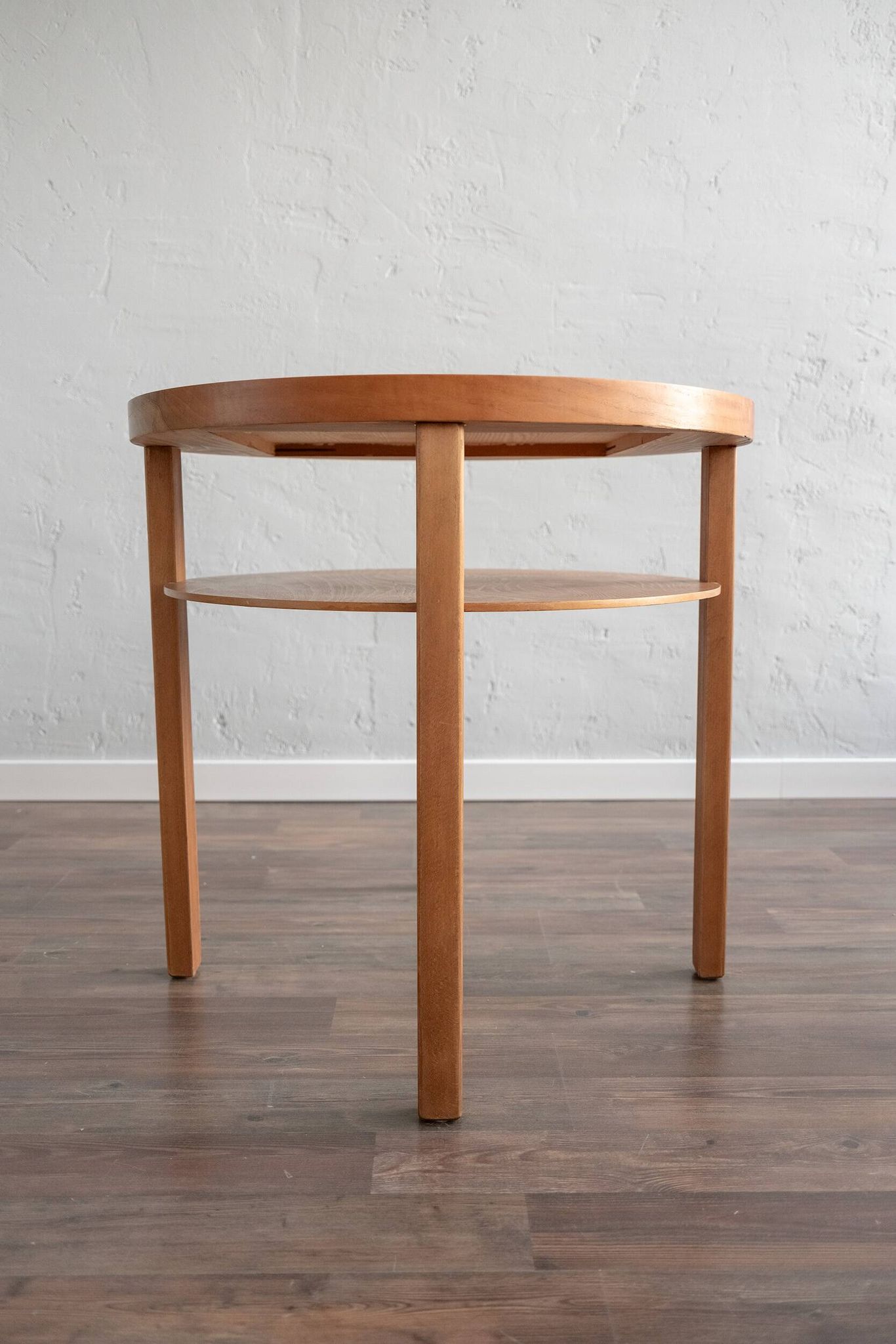 Table d'appoint tchécoslovaque en bois, années 80