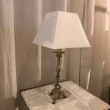 Silver metal lamp