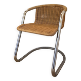 Pair of rattan bridge chairs