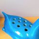Flower holder G. Cassin zoomorphic 1960 blue ceramic