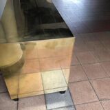 Commodity three brass drawers and tinted glass 1985