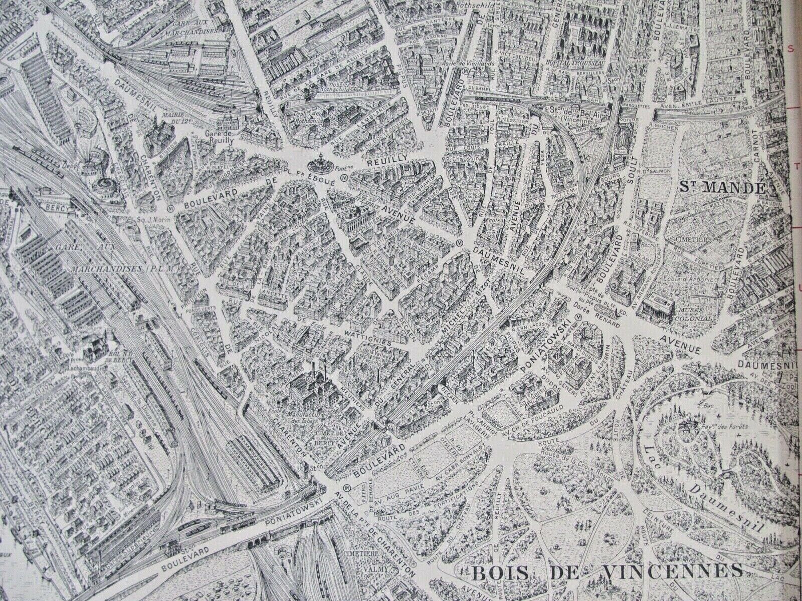 Map of Paris - Peltier Blondel La Rougery