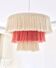Suspension en macramé 30 x 45 cm, éclairage rose pour chambre d'enfant