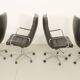 Fauteuil de bureau en cuir par Jørgen Kastholm pour Kill International