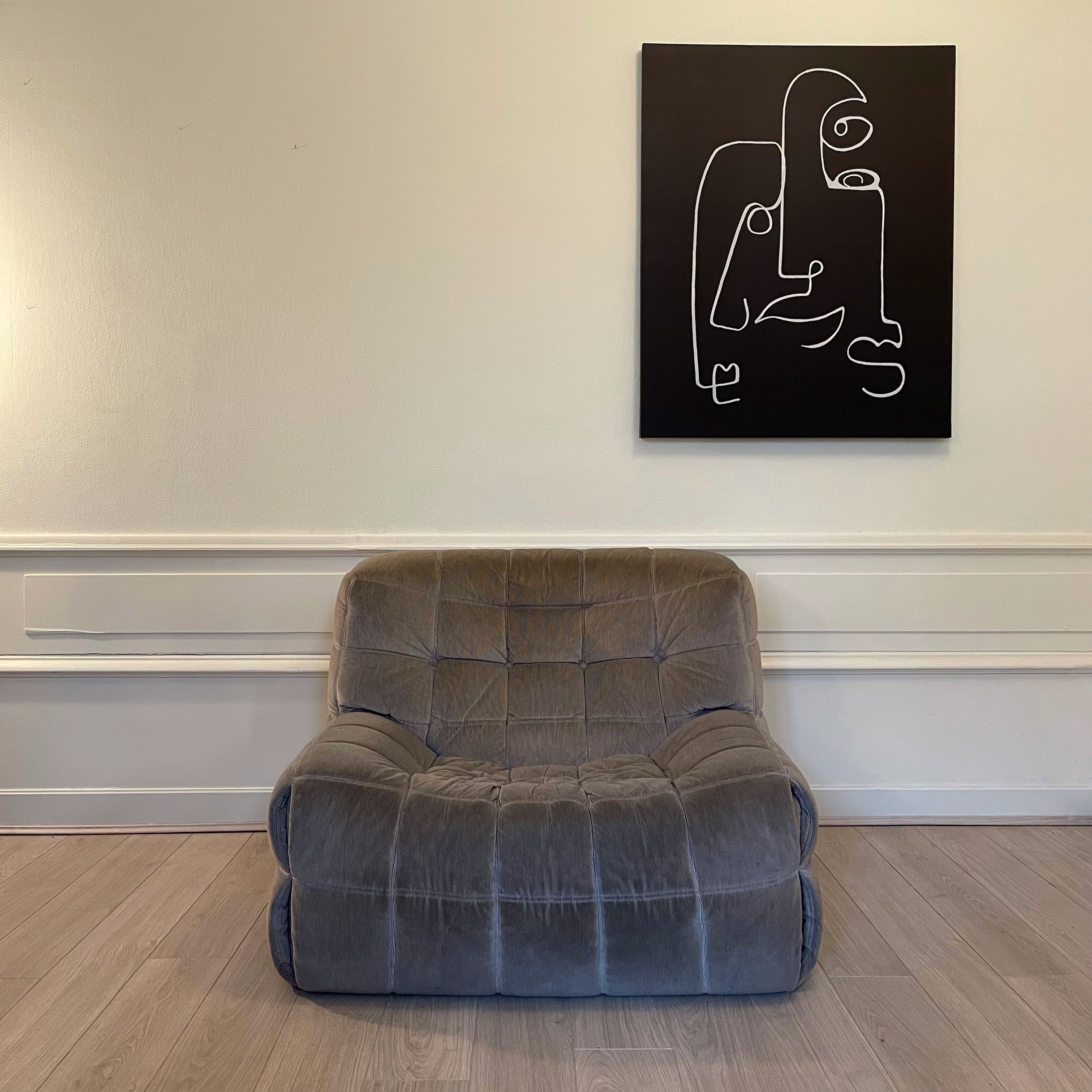 Kashima armchair by Michel Ducaroy for Ligne Roset in 1976