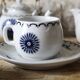 Tea service with blue Ming decor Paris Porcelain