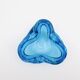 Murano Glass Pocket Vase Flavio Poli Sommerso Blue Aquamarine