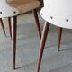 3 white Baumann chairs - Essor model