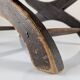 Colonial Curule Stool in Leather and Wrought Iron, Mexico, 1940s