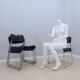 Omstack vintage metal chairs BIEFFEPLAST 1970s
