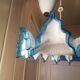 Suspension Up and down Opaline and porcelain