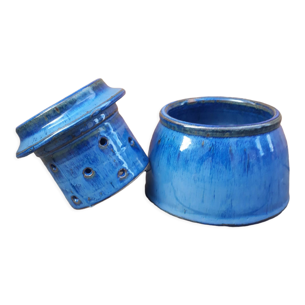 Chope à bière Porcelaine de Paris décor Ming bleu