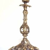 Bronze rockery candle holder