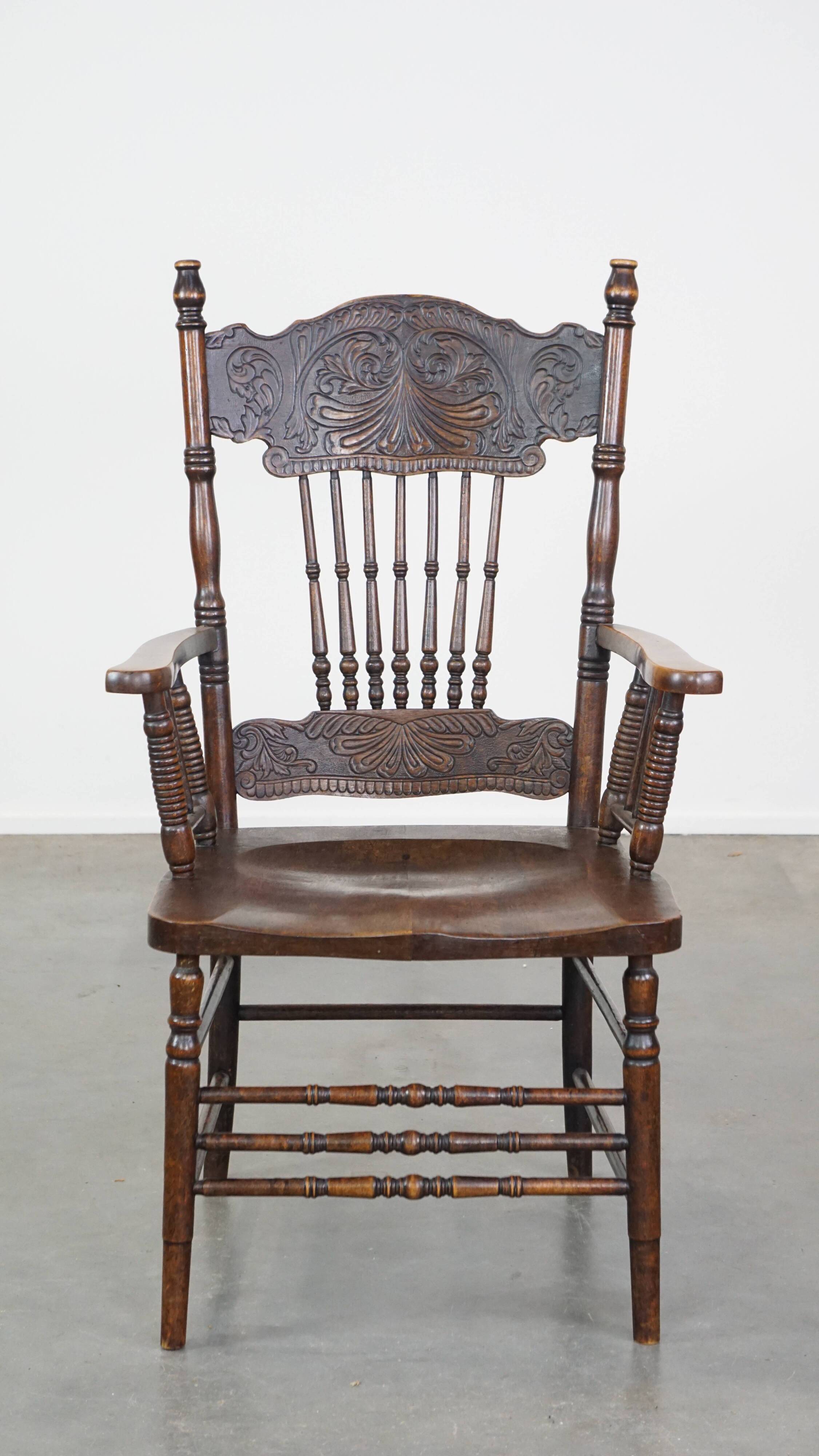 Antique English spindle chair