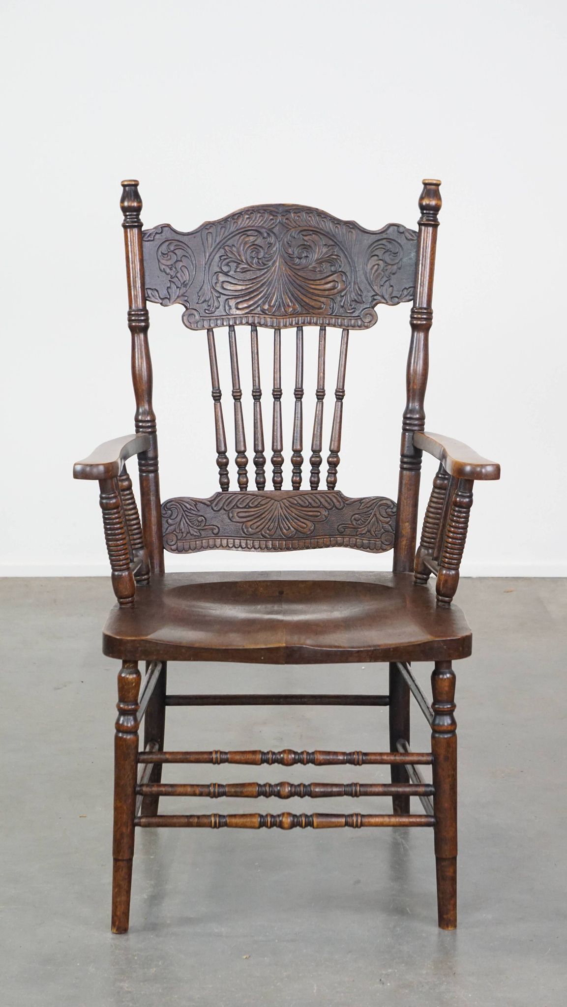 Antique English spindle chair