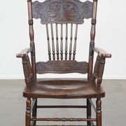 Antique English spindle chair