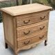 Commode vintage Louis XV rénovée en chêne brut