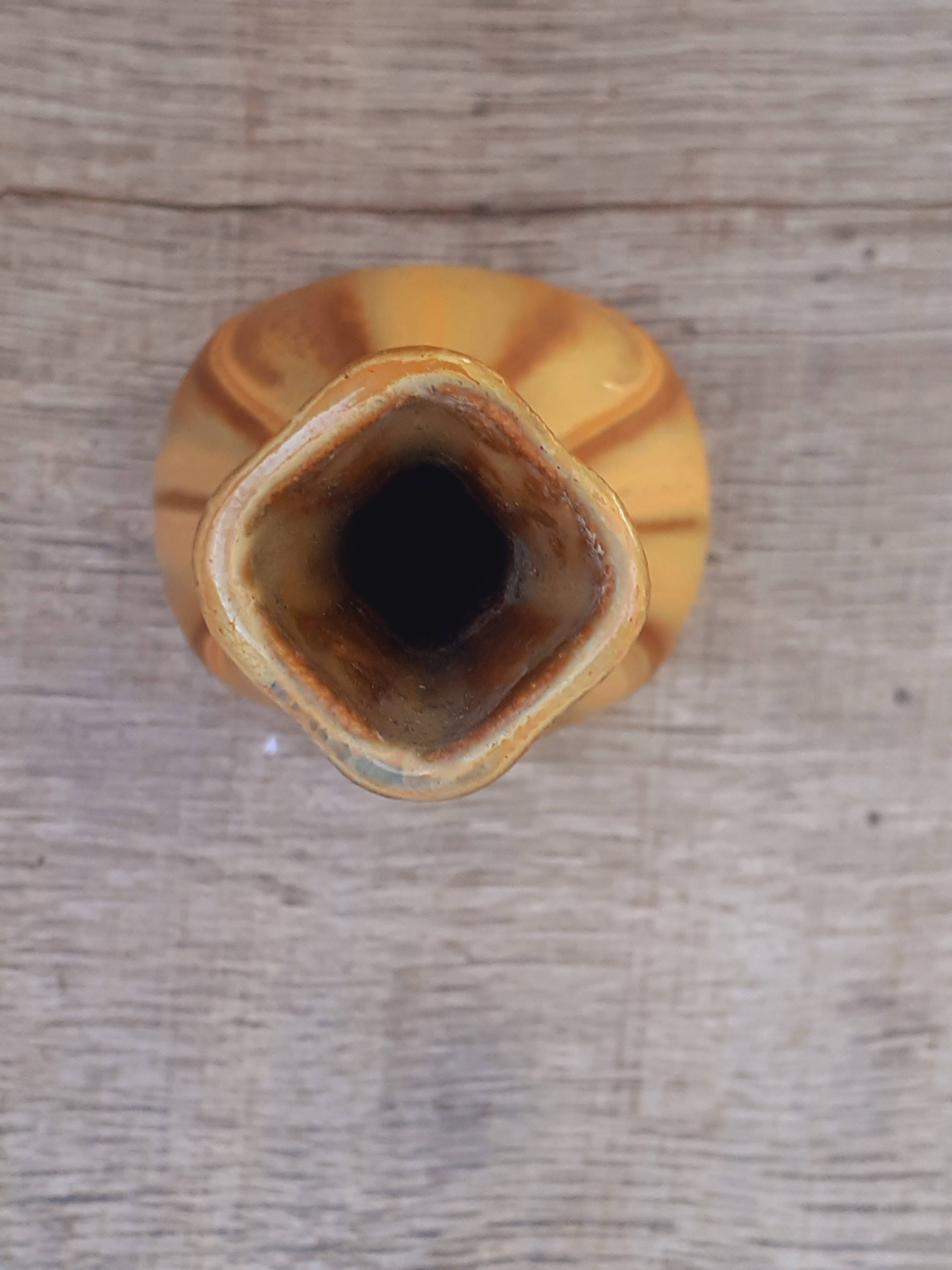 Art Nouveau stoneware single flower vase