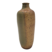 Vase artisanal vintage en grès pyrité
