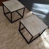 Sofa pieces, bedside tables, marble