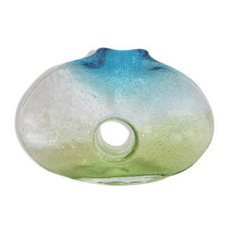 Green and blue Murano vase