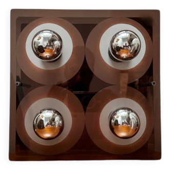 Vintage Wall Light 4 Lights Jocelyne Trocmé Oxar Disco Model