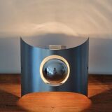 Pair of space age stainless steel wall lights