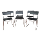 Series of 6 postmodern stackable chair chairs 1970