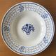 5 antique deep plates in badonviller earthenware