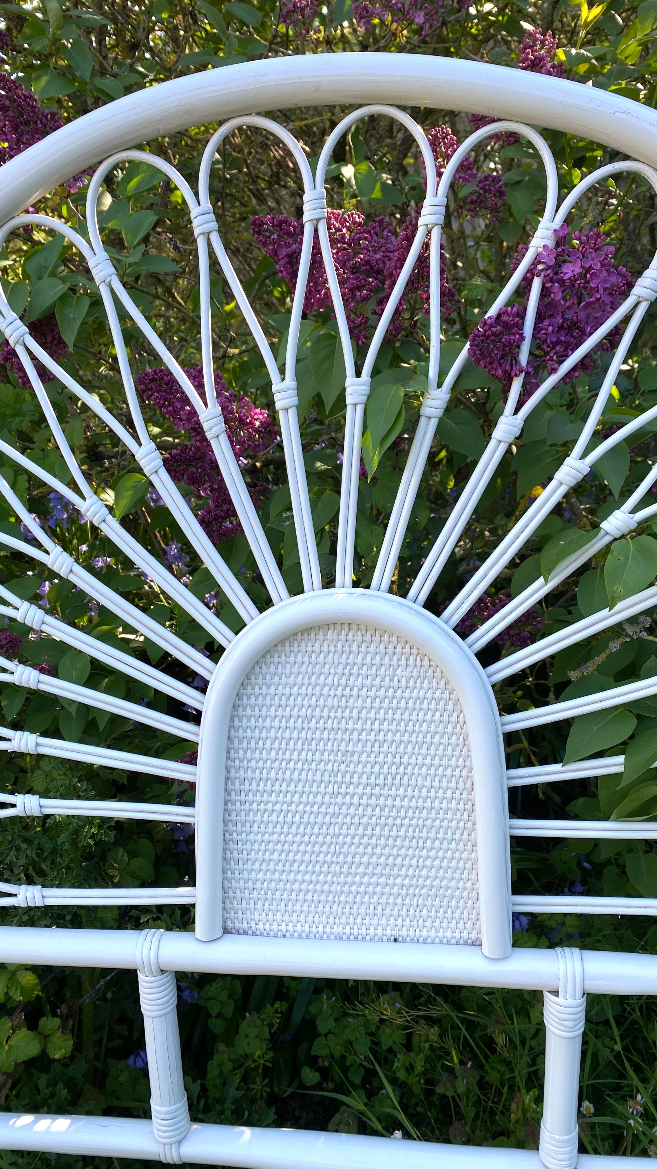 Rattan headboard 1 person