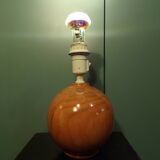 1980s pine ball lamp