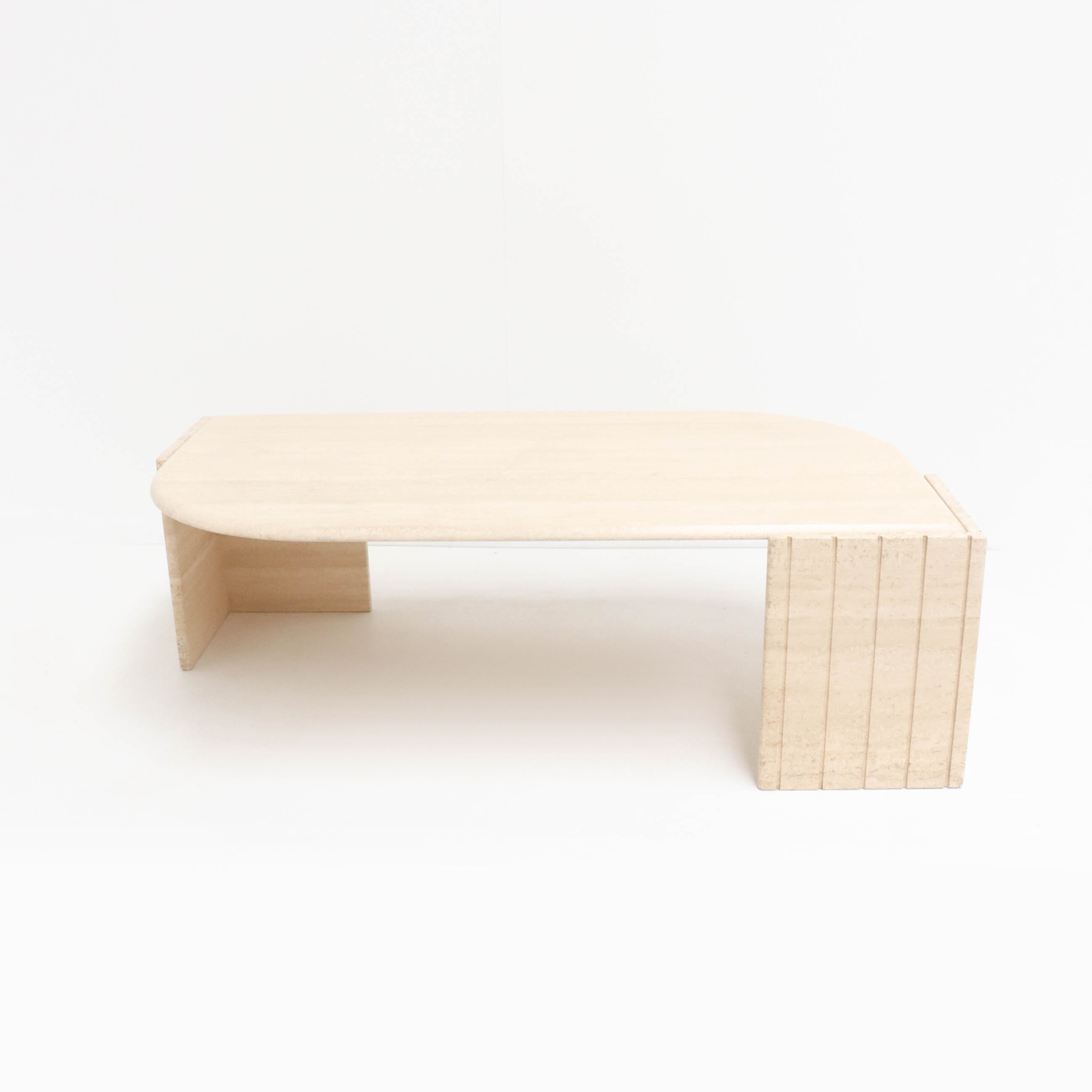 Vintage Italian Travertine Coffee Table