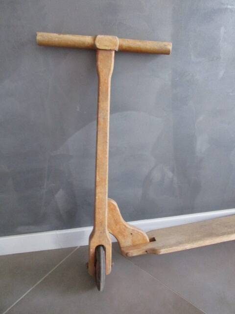 Old wooden scooter