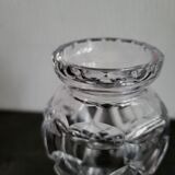 Vintage Bohemian crystal vase in excellent condition.
