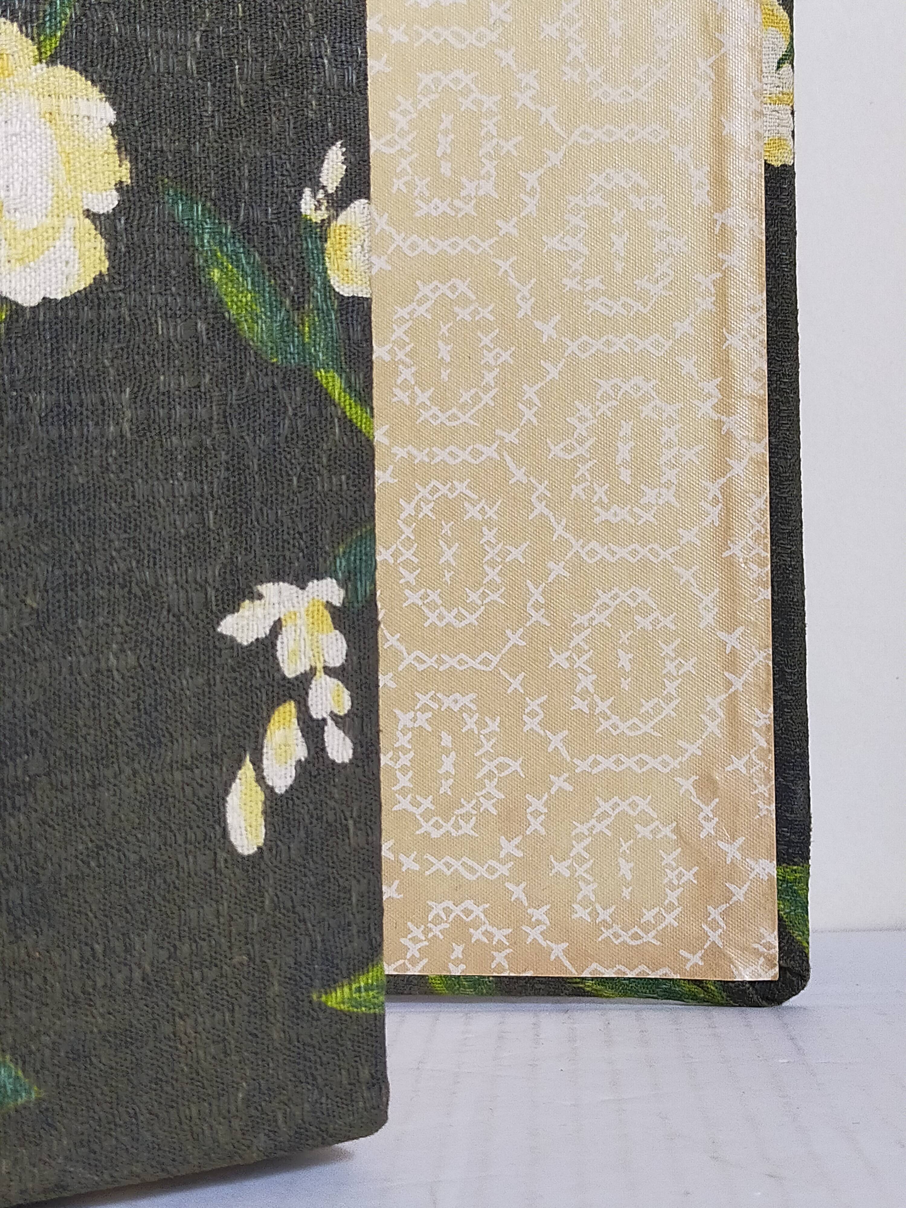 Box padded with old fabric