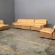 Bogo sofa in leather and suede, by Carlo Bartoli for Rossi di Albizzate
