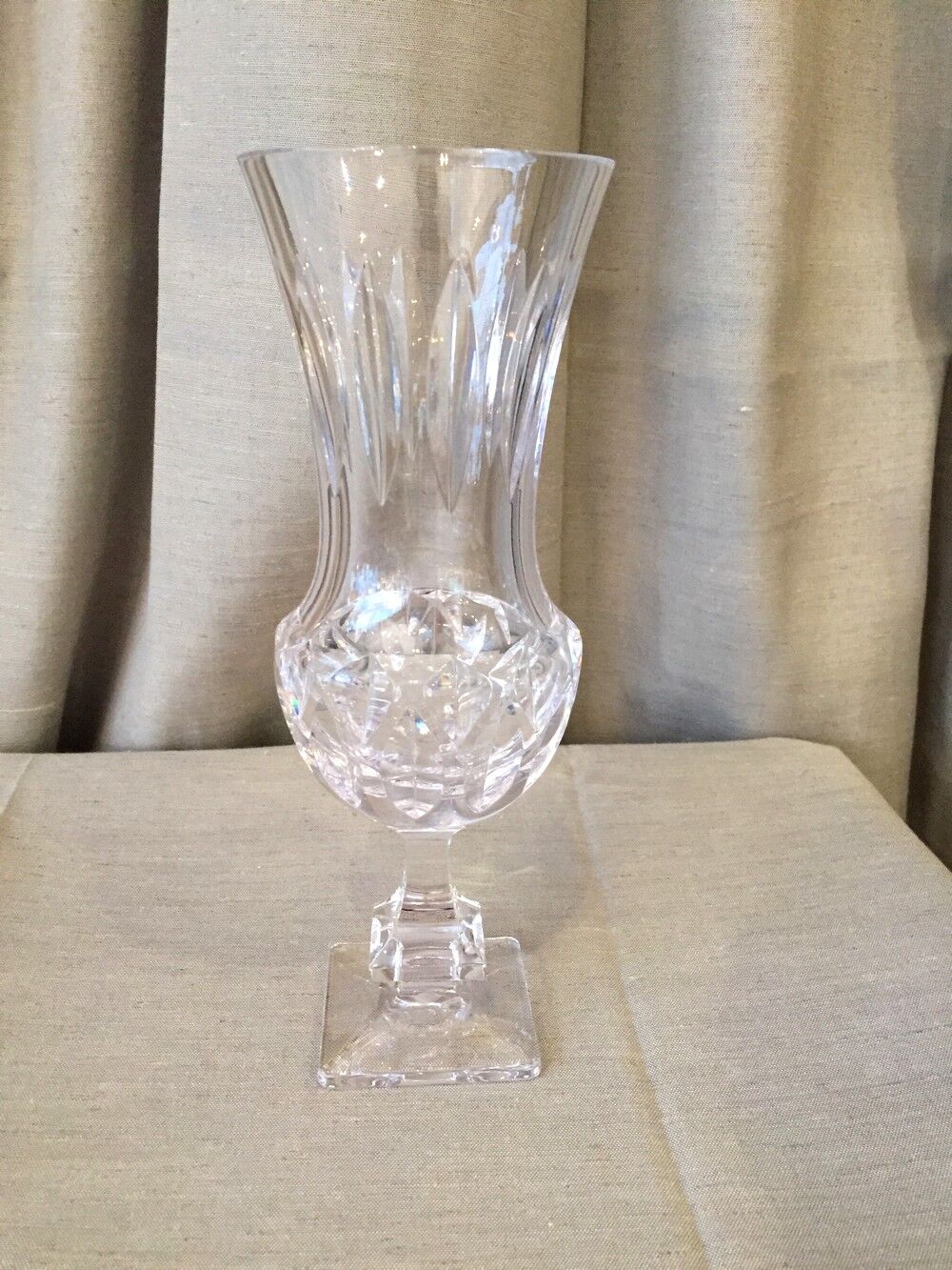 Vase medicis sevres en cristal taille