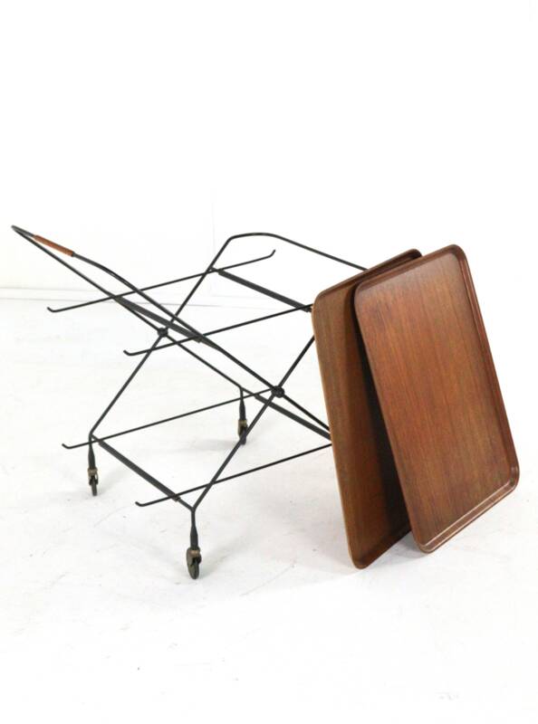 Paul Nagel for JIE Gantofte trolley - mid century design